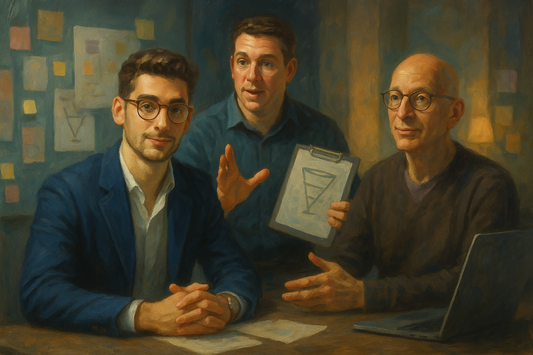 Premium Canvas Print, ArtWork A2013, "The Marketing Masterminds" - Gadzhi, Brunson, & Godin Portrait, Entrepreneur Art